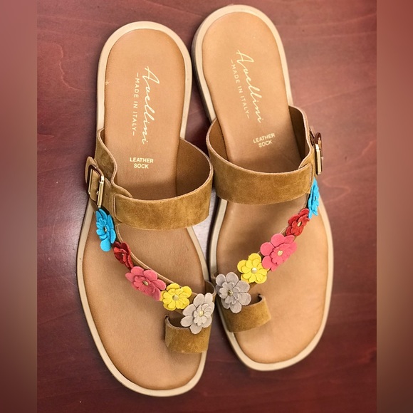 Avellin Made in Italy Upper Leather pedicure sandals Size 8 - Picture 6 of 8